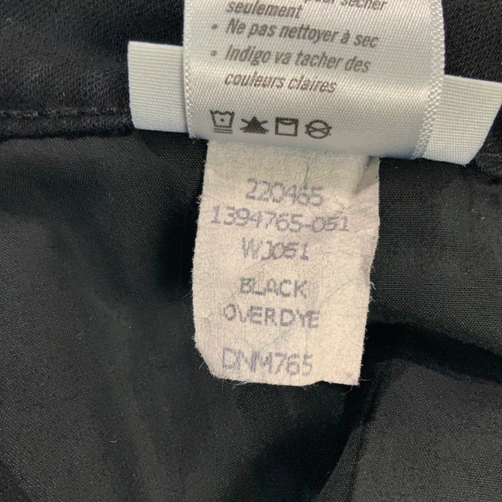 Paige Verdugo Ultra Skinny Black Jeans 30 Zip Button Fly Mid Rise Stretch Denim - Picture 6 of 7